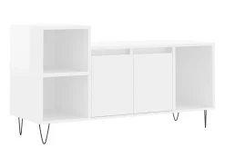 Móvel De Tv* Móvel para TV 100x35x55 cm derivados madeira brilhante PT576864 Branco