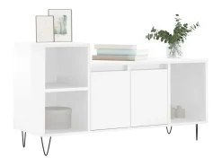 Móvel De Tv* Móvel para TV 100x35x55 cm derivados madeira brilhante PT576864 Branco