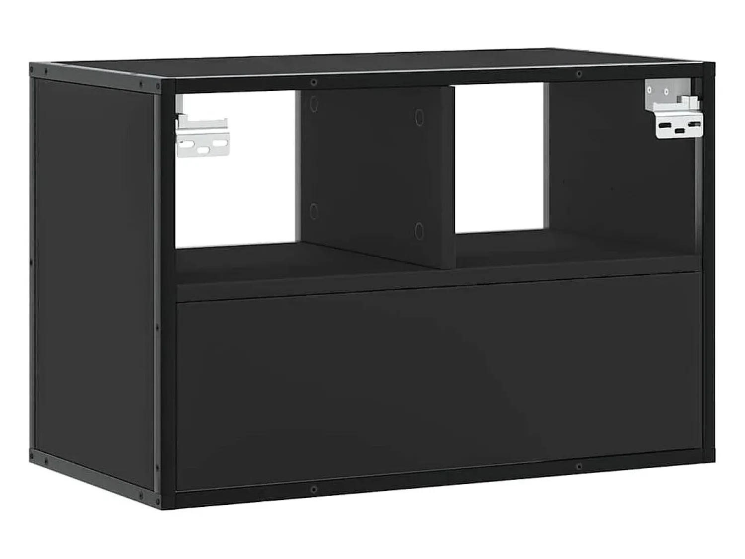 Discount vidaxl Móvel para TV 60x31x39,5 cm derivados de madeira/metal Preto