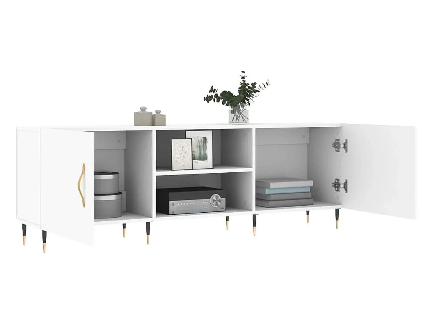 Sale vidaxl Móvel para TV 150x30x50 cm derivados de madeira Branco