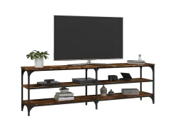 Online Móvel para TV 160x30x50 cm derivados de madeira carvalho fumado PT418361 Castanho