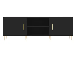 Móvel De Tv*vidaxl Móvel para TV 150x30x50 cm derivados de madeira Preto
