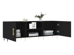 Móvel De Tv*vidaxl Móvel para TV 150x30x50 cm derivados de madeira Preto