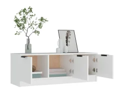Online Móvel para TV 102x35x36,5 cm derivados de madeira PT557438 Branco