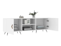 New Móvel para TV 150x30x50 cm derivados de madeira PT325514 Branco