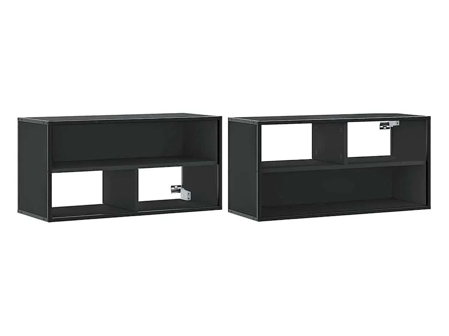 Móvel De Tv*vidaxl Móvel para TV 80x31x39,5 cm derivados de madeira/metal Preto
