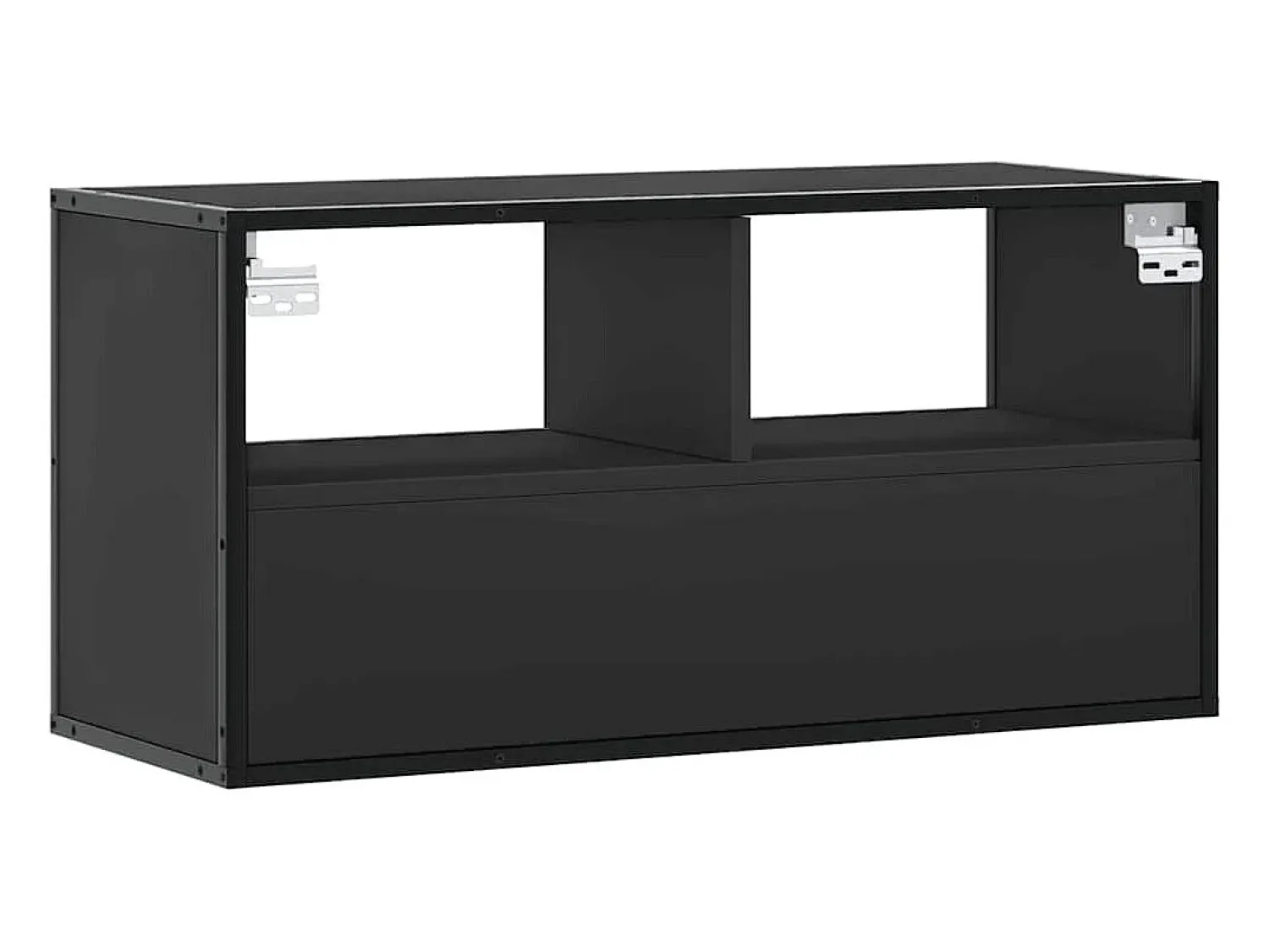 Móvel De Tv*vidaxl Móvel para TV 80x31x39,5 cm derivados de madeira/metal Preto