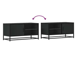 Móvel De Tv|vidaxl Móvel para TV 80x34,5x40 cm derivados de madeira/metal Preto