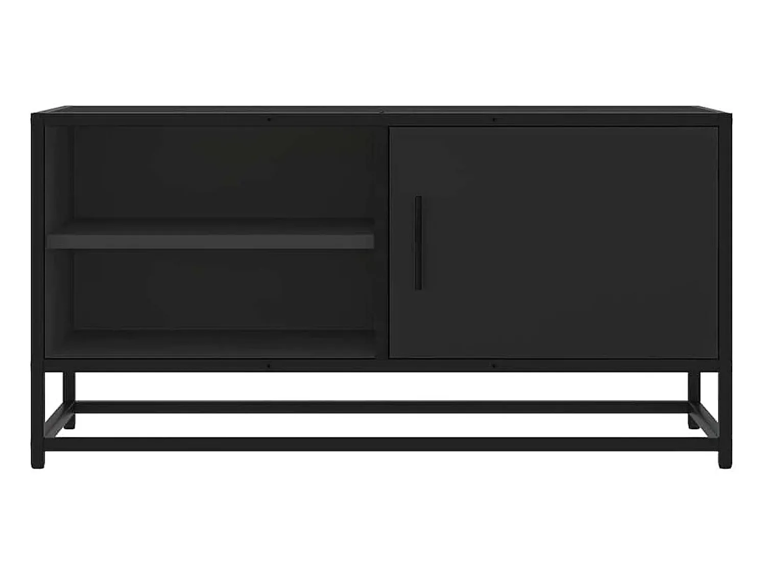 Móvel De Tv|vidaxl Móvel para TV 80x34,5x40 cm derivados de madeira/metal Preto