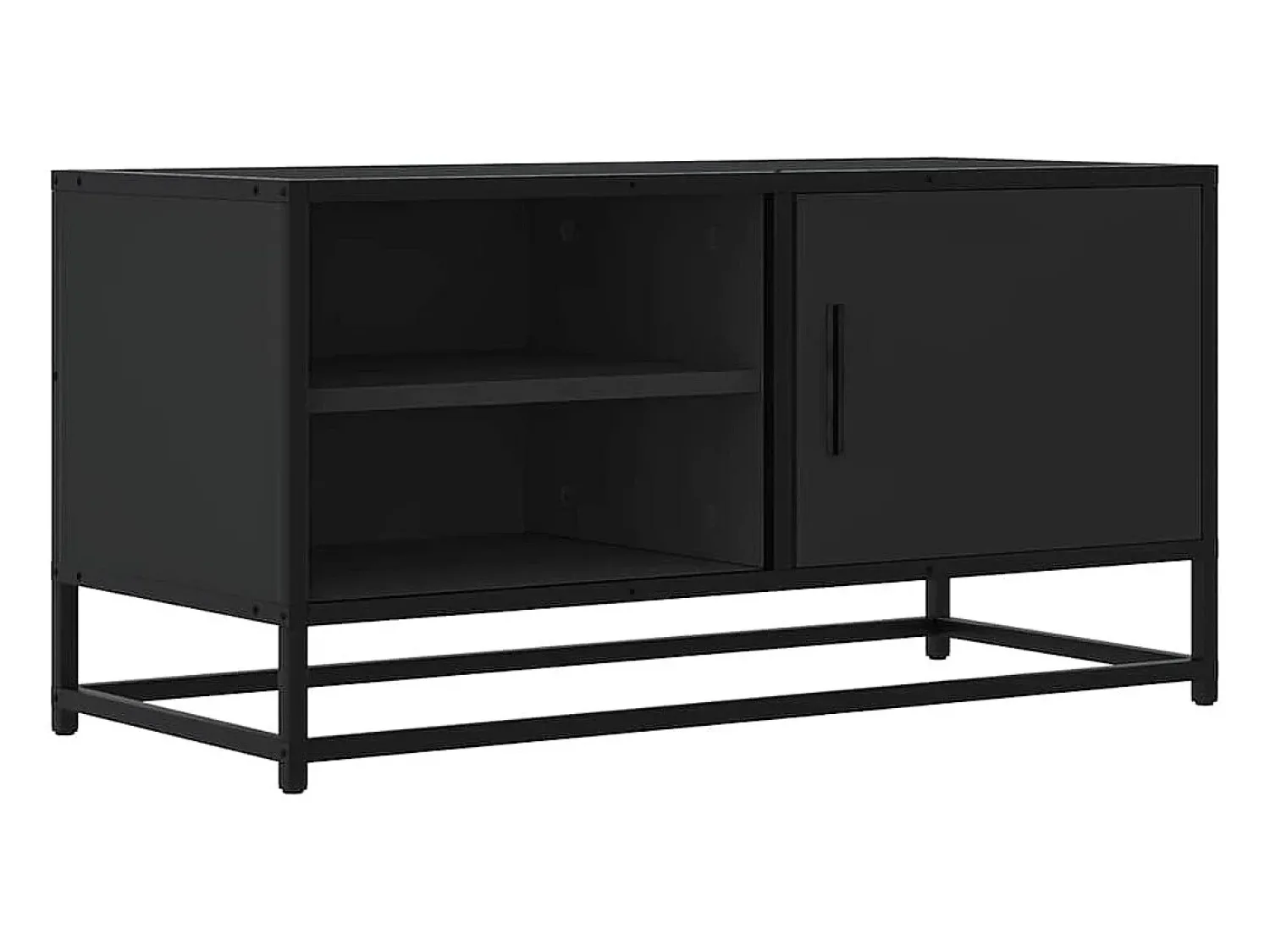 Móvel De Tv|vidaxl Móvel para TV 80x34,5x40 cm derivados de madeira/metal Preto