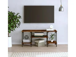 Móvel De Tv| Móvel para TV 102x35x45,5 cm derivados madeira carvalho fumado PT741603 Castanho