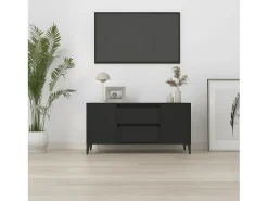 Móvel De Tv* Móvel para TV 102x44,5x50 cm derivados de madeira PT376799 Preto