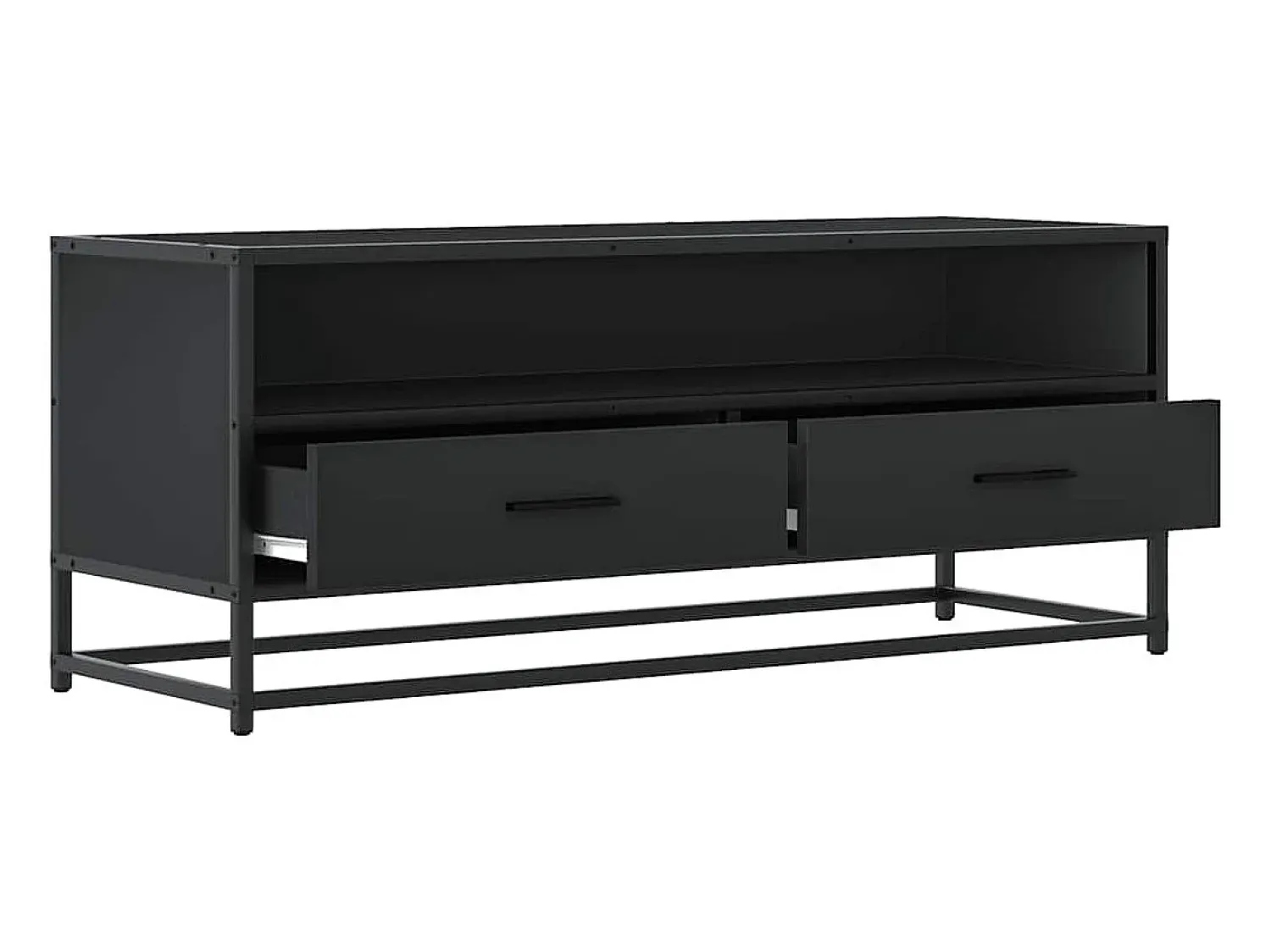 Móvel De Tv|vidaxl Móvel para TV 100x34,5x40 cm derivados de madeira/metal Preto