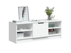 Móvel De Tv| Móvel para TV 102x35,5x36,5 cm madeira processada PT315964 Branco