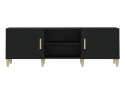 Móvel De Tv| Móvel para TV 150x30x50 cm madeira processada PT496156 Preto