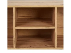 Clearance Móvel para TV 140x52x35,5 cm madeira natural Carvalho Castanho