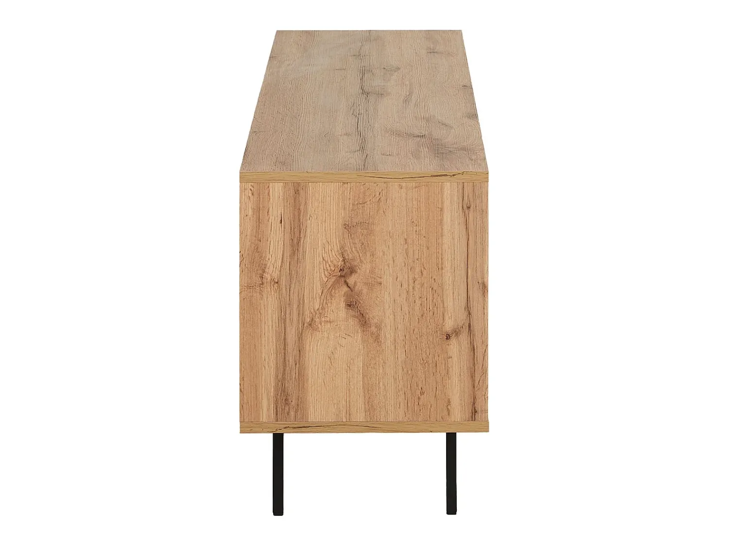 Clearance Móvel para TV 140x52x35,5 cm madeira natural Carvalho Castanho