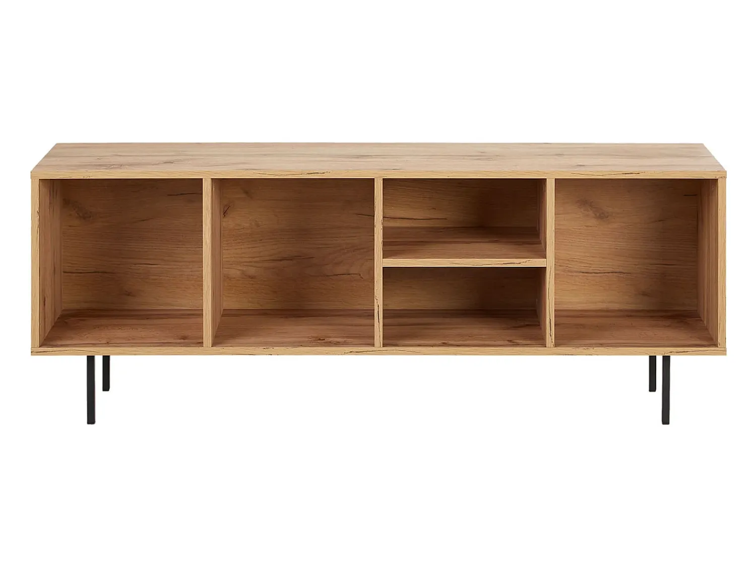 Clearance Móvel para TV 140x52x35,5 cm madeira natural Carvalho Castanho