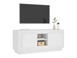 Móvel De Tv| Móvel para TV 102x35x45 cm madeira processada PT837754 Branco