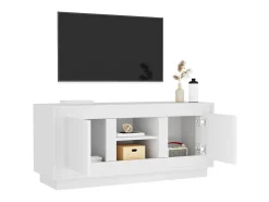 Móvel De Tv| Móvel para TV 102x35x45 cm madeira processada PT837754 Branco
