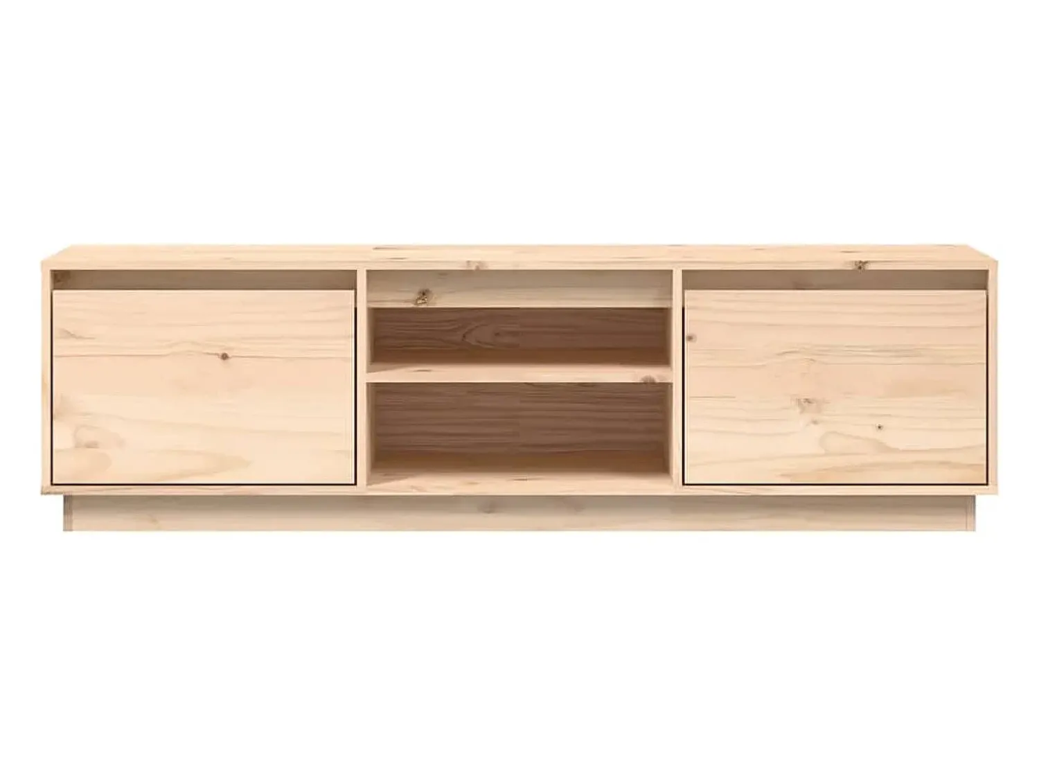Discount vidaxl Móvel para TV 140x35x40 cm madeira de pinho maciça Castanho
