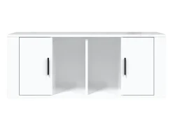Clearance Móvel para TV 100x35x40 cm madeira processada brilhante PT236196 Branco