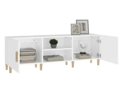 Discount Móvel para TV 150x30x50 cm madeira processada PT523789 Branco