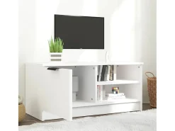 Móvel De Tv| Móvel para TV 80x35x36,5 cm madeira processada PT564512 Branco