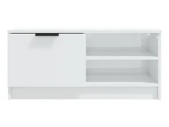 Móvel para TV 80x35x36,5 cm madeira processada brilhante PT535998^ Móvel De Tv