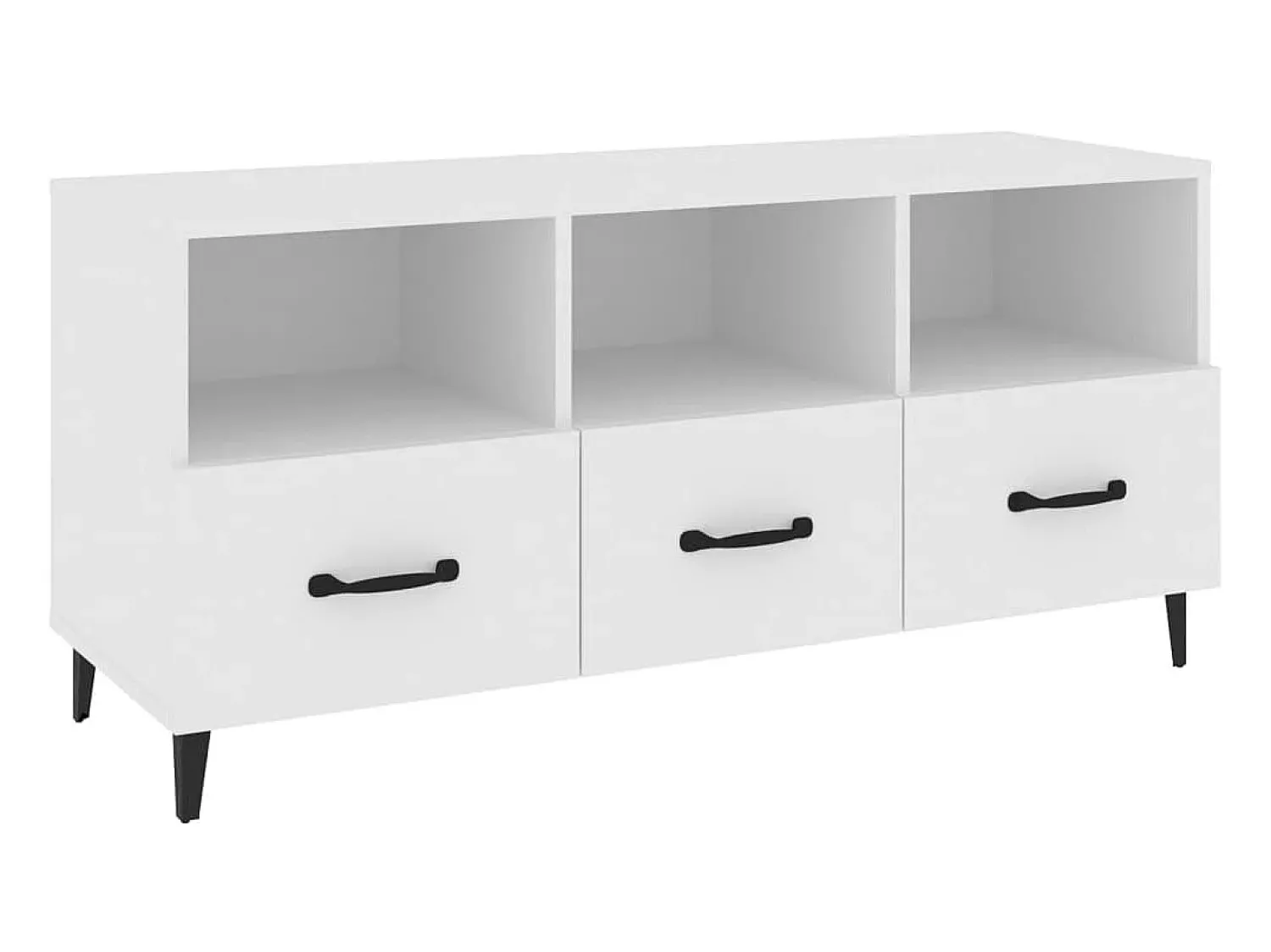 Clearance Móvel para TV 102x35x50 cm madeira processada PT800713 Branco
