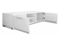 Móvel De Tv*Mobikasa Móvel para TV/aparador de 120 cm com acabamento brilhante e prático (código 2502039). Branco