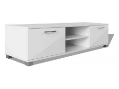 Móvel De Tv*Mobikasa Móvel para TV/aparador de 120 cm com acabamento brilhante e prático (código 2502039). Branco