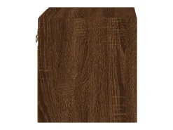 Móvel De Tv*vidaxl Móvel parede p/ TV c/ luzes LED 30x28,5x30cm carvalho Castanho
