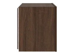 Móvel De Tv*vidaxl Móvel parede p/ TV c/ luzes LED 40,5x35x40 cm carvalho Castanho