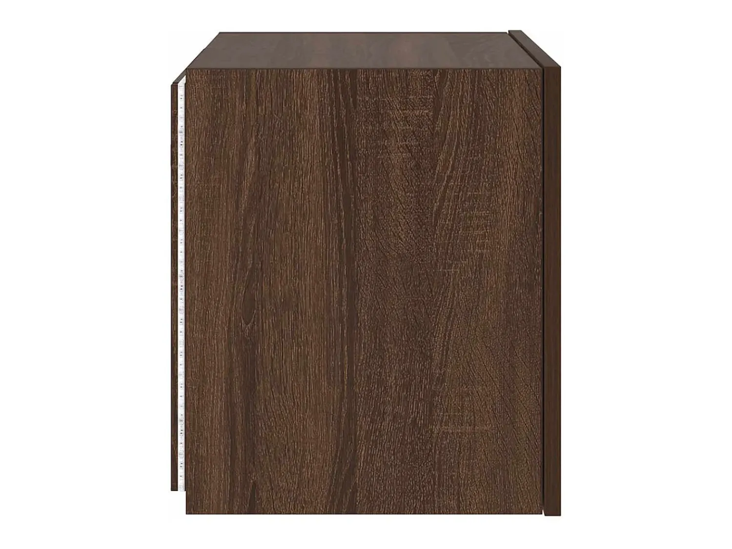 Móvel De Tv*vidaxl Móvel parede p/ TV c/ luzes LED 40,5x35x40 cm carvalho Castanho