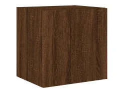 Móvel De Tv* Móvel parede p/ TV c/ luzes LED 40,5x35x40 cm carvalho PT352303 Castanho