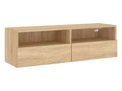 Móvel parede p/ TV 100x30x30 cm deriv. madeira carvalho sonoma PT567059^ Móvel De Tv