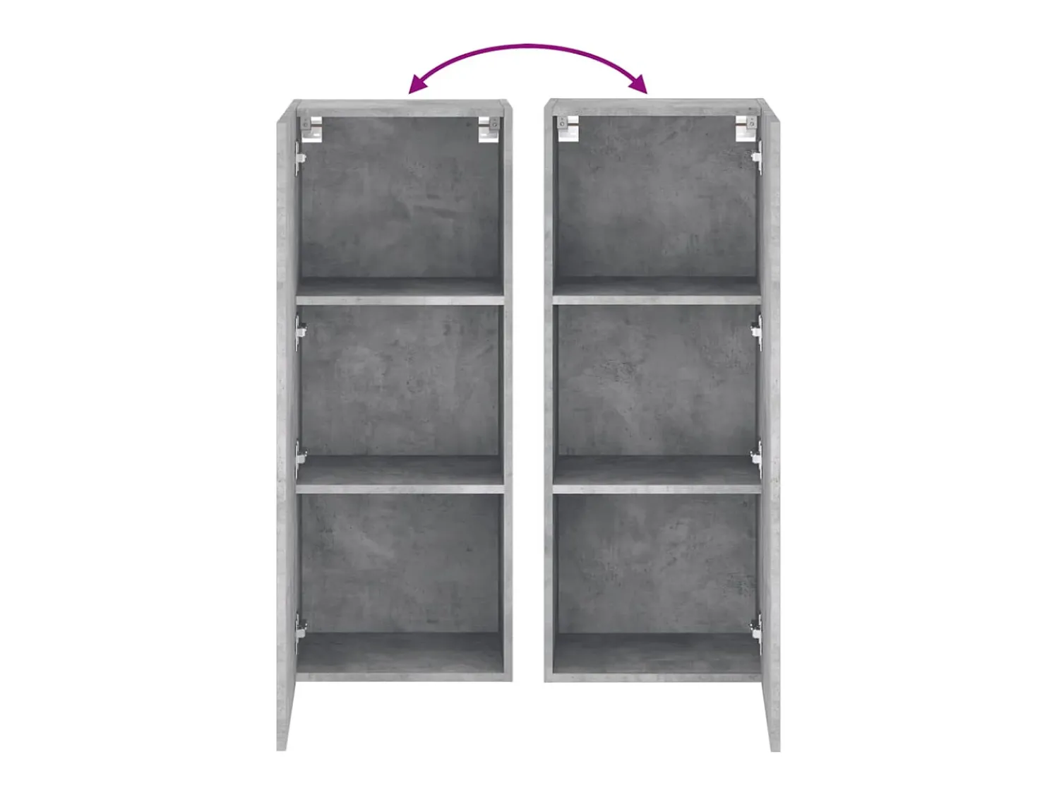 Móvel De Tv|vidaxl Móvel parede TV 40,5x30x102 cm derivados madeira cinza cimento Cinzento