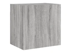 Móvel De Tv| Móvel parede TV 40,5x30x40 cm derivados de madeira cinza sonoma PT987067 Cinzento