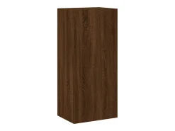 Móvel De Tv| Móvel parede TV 40,5x30x90 cm deriv. madeira carvalho PT753571 Castanho