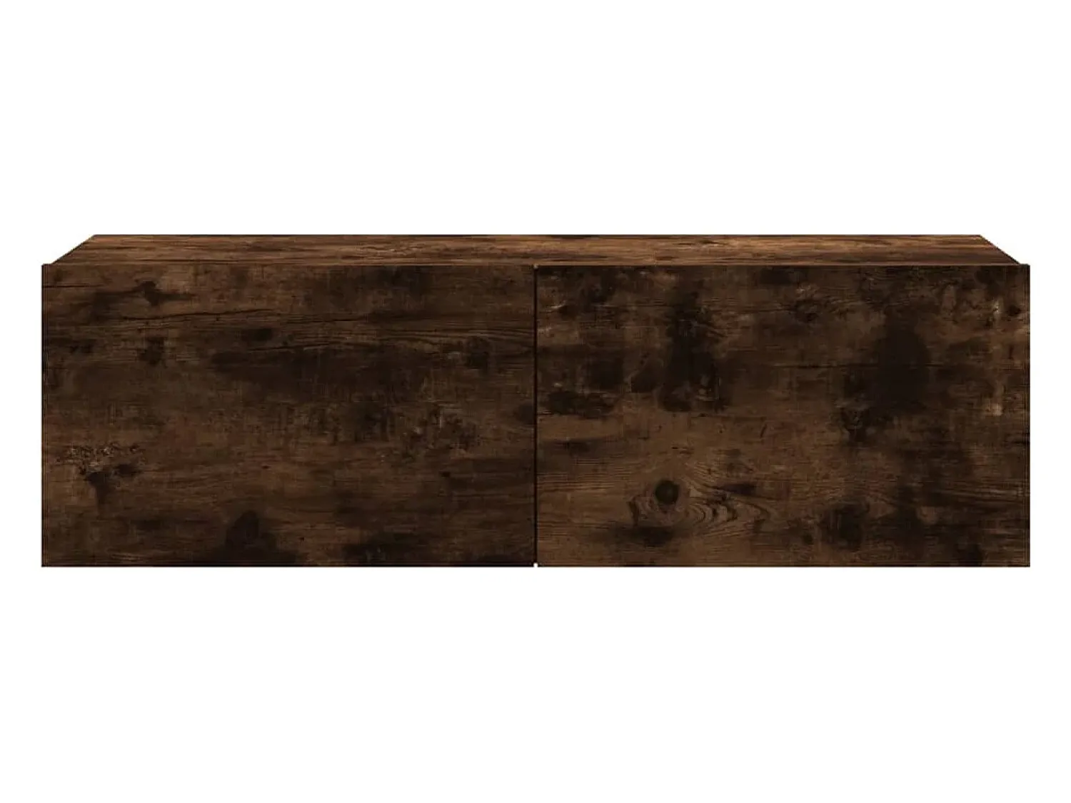 Móvel parede TV 100x30x30 cm derivados madeira carvalho fumado PT948592^ Móvel De Tv