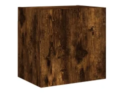 Móvel De Tv| Móvel parede TV 40,5x30x40 cm derivados madeira carvalho fumado PT412023 Castanho