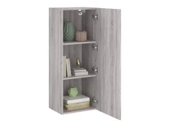 Best Móvel parede TV 40,5x30x102cm derivados de madeira cinza sonoma PT268520 Cinzento