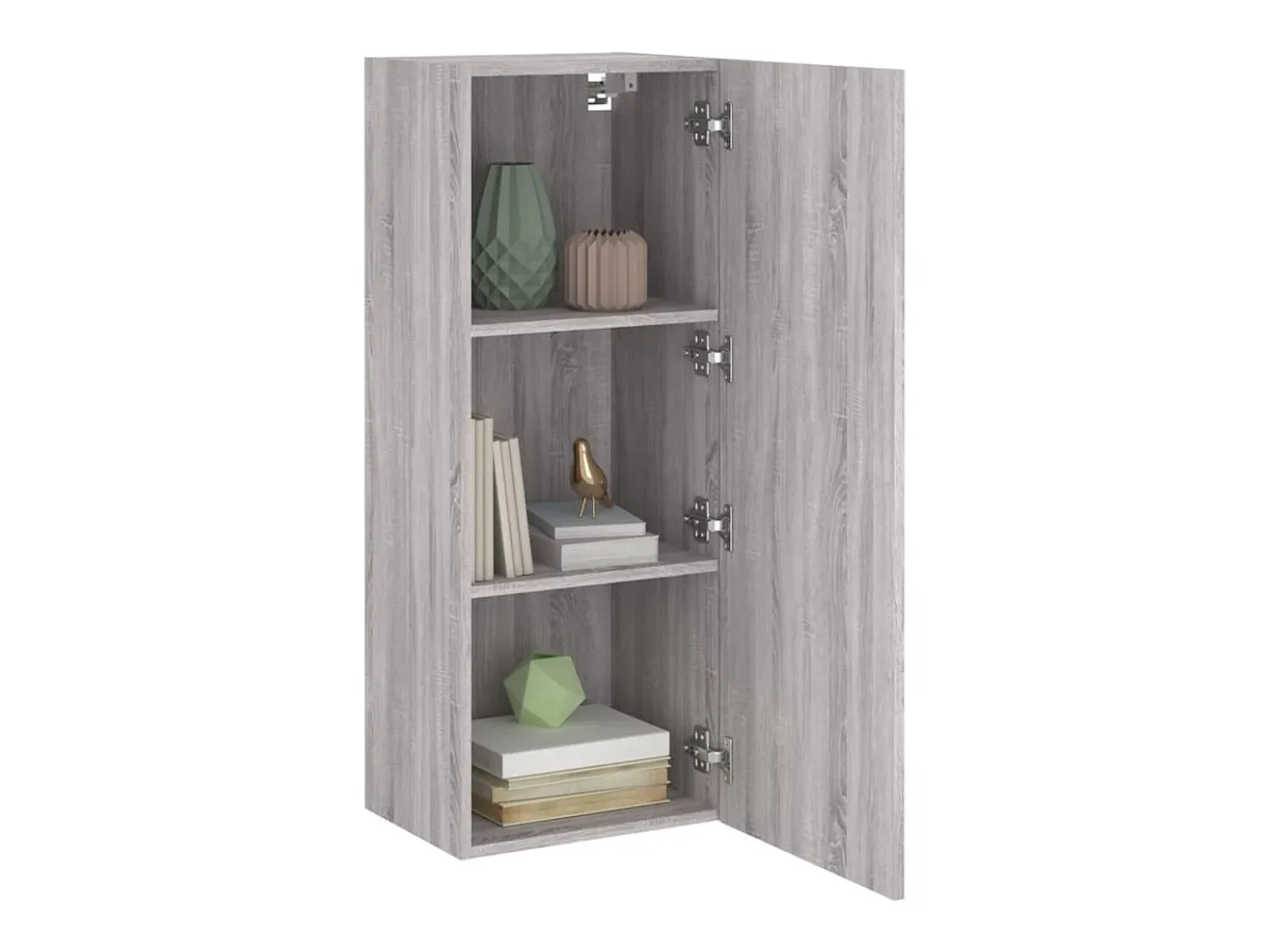 Best Móvel parede TV 40,5x30x102cm derivados de madeira cinza sonoma PT268520 Cinzento