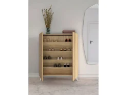 Sale Herdasa Móvel sapateira/armário - A109cm x C90cm x P27cm carvalho dourado pés - Malmo Branco