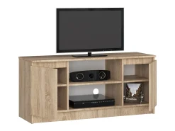Clearance Akord Móvel Suporte TV 120 cm Madeira Sonoma com 2 Portas e 2 Prateleiras Taupe