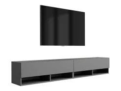 Móvel De Tv| Móvel TV : (2 x 100) Antracite, 200 × 32 × 34 cm Cinzento