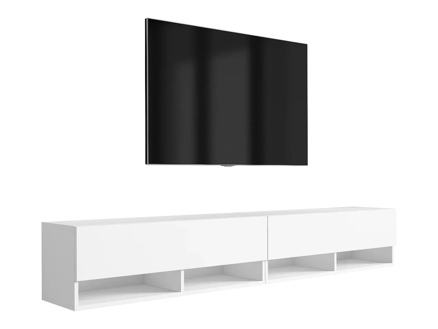 Móvel TV : (2 x 100) Fosco, 200 × 32 × 34 cm^ Móvel De Tv