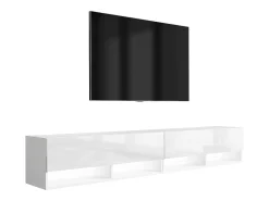 Móvel De Tv* Móvel TV : (2 x 100) fosco / brilhante, LED , 200 × 32 × 34 cm Branco