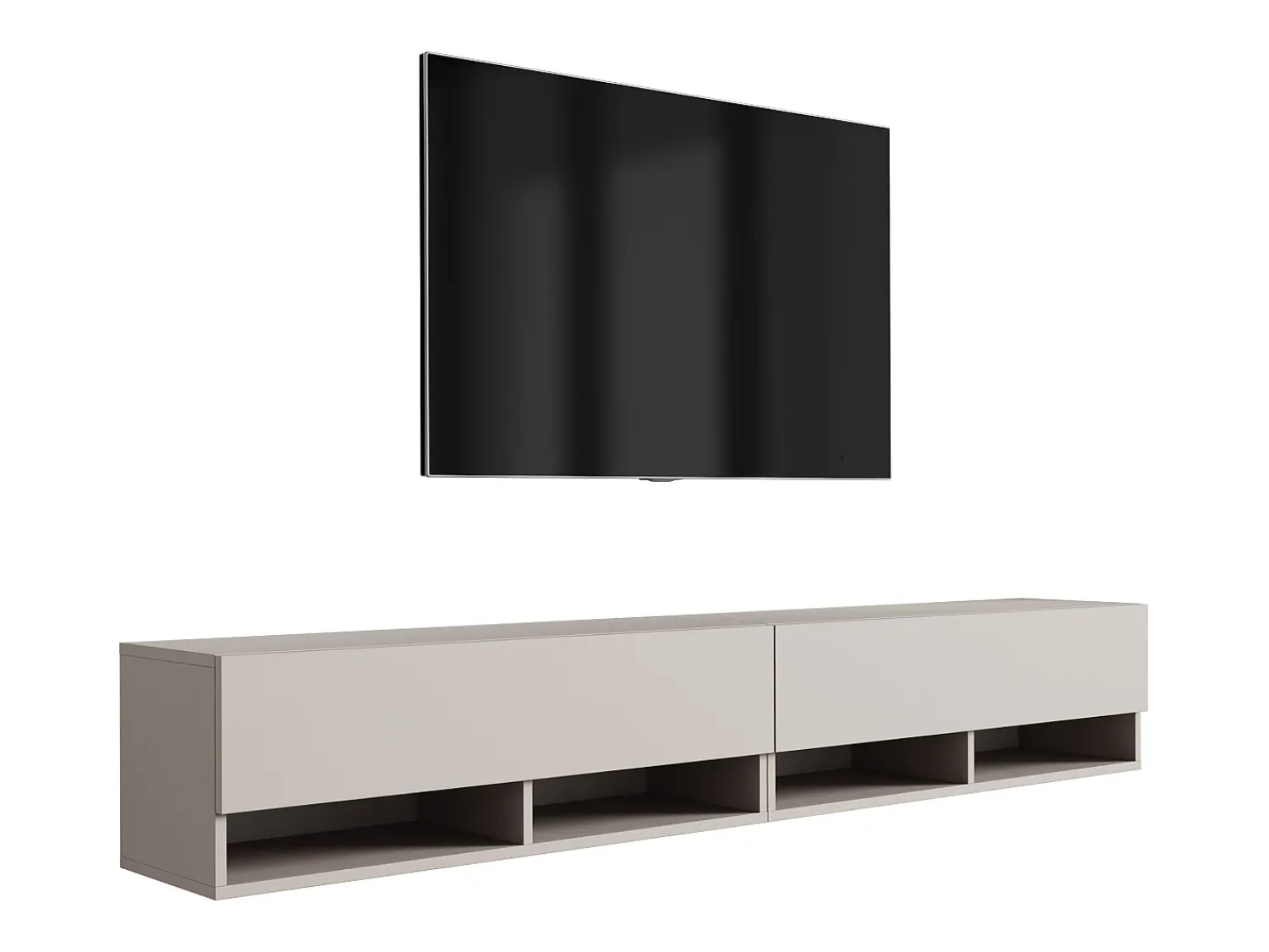Clearance Móvel TV : (2 x 100) Caxemira, 200 × 32 × 34 cm Bege